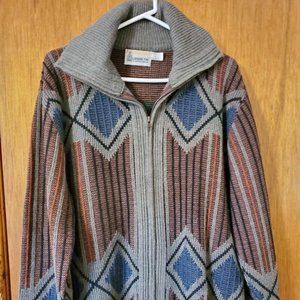 VINTAGE MEN'S LONDON FOG KNIT SWEATER - LARGE